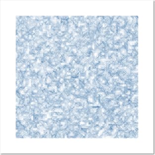 Abstract, minimal, blue, pale-blue, light-blue, whiteblue, bluewhite, pastel, Posters and Art